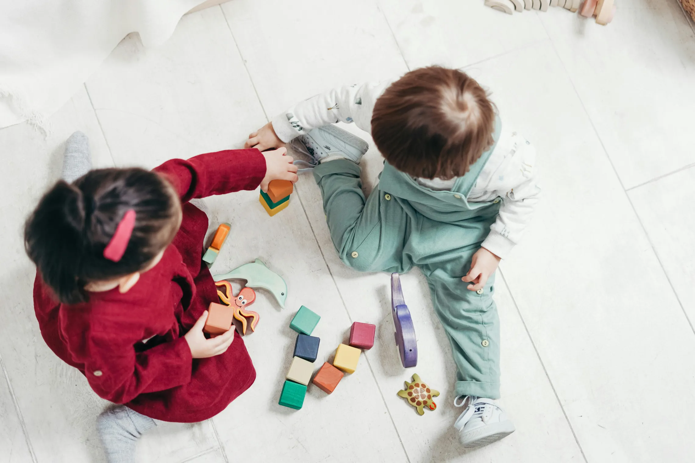 Youth Playing Lego